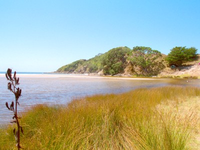 Lagoon at south of Kaitoke Beach